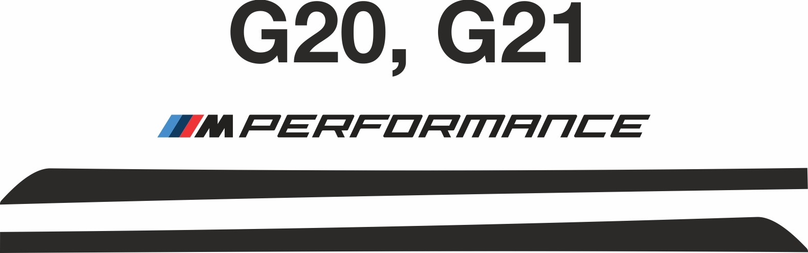 Samolepky pro Bmw G20 G21 M Performance Nové