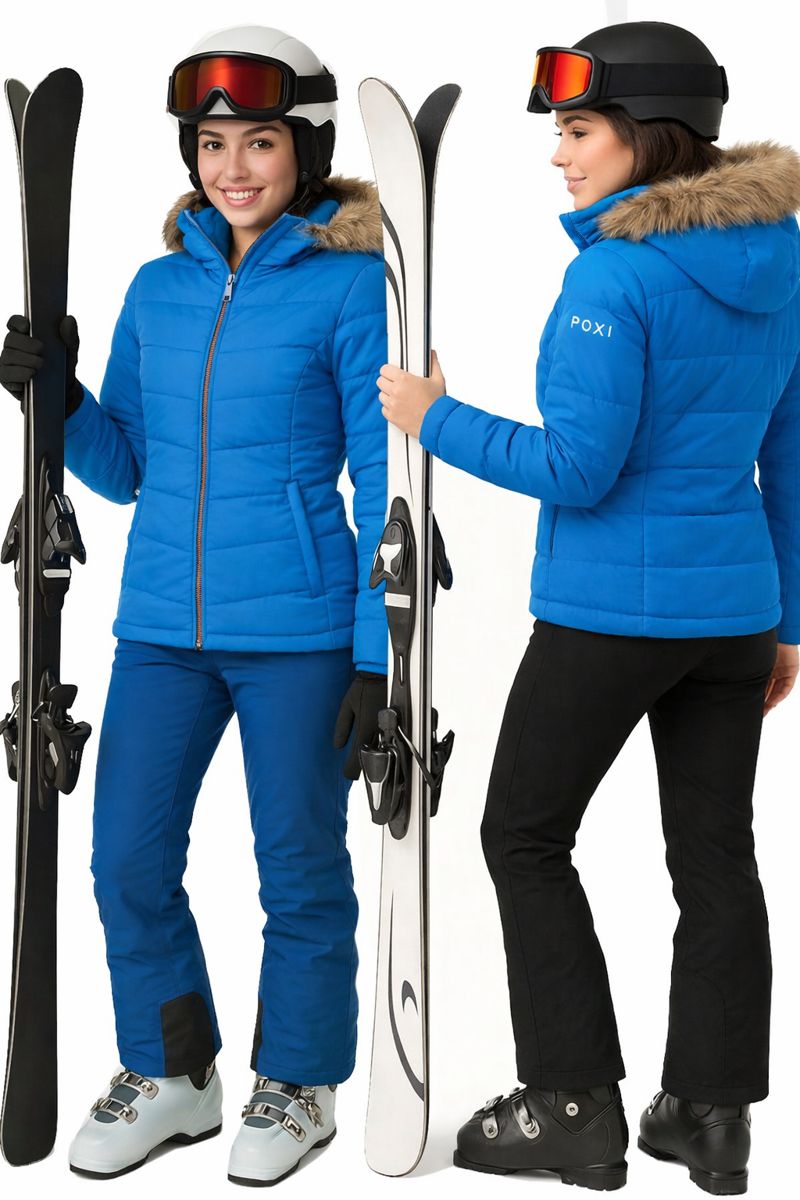 Kurtka Narciarska Ciepła Zimowa Dziecieca Narty 20.000 Membrana 152