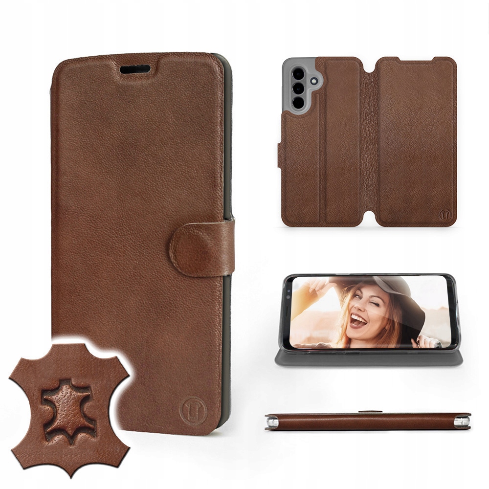 Etui Mobiwear do Samsung Galaxy A36 5G Brown Lea