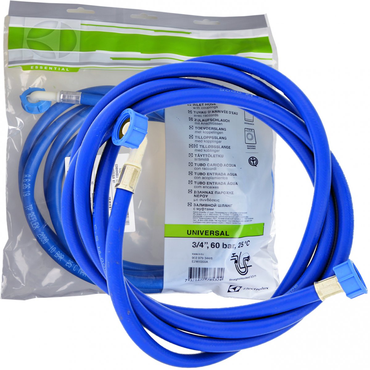 

Wąż dopływowy pralki, zmywarki (prosty/kątowy)3,5m