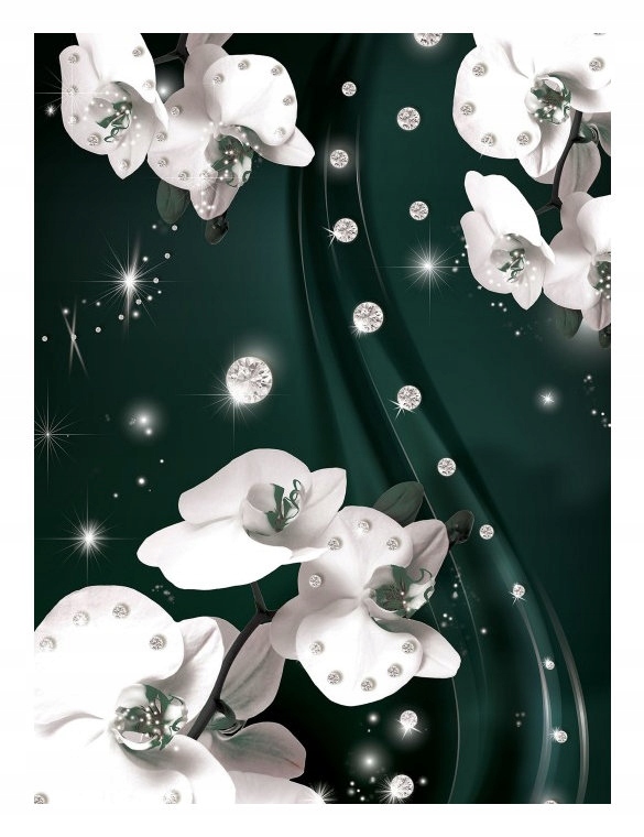 Fototapeta Orchidea s diamantmi luxus vinylová 184x254 lepidlo