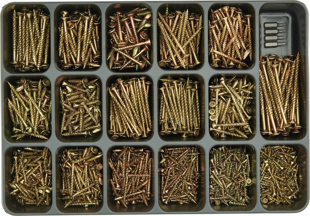 Sada č. 51 Šrouby pro dřevotřískové desky E-jet se zápustnou hlavou s T-zásuvkou