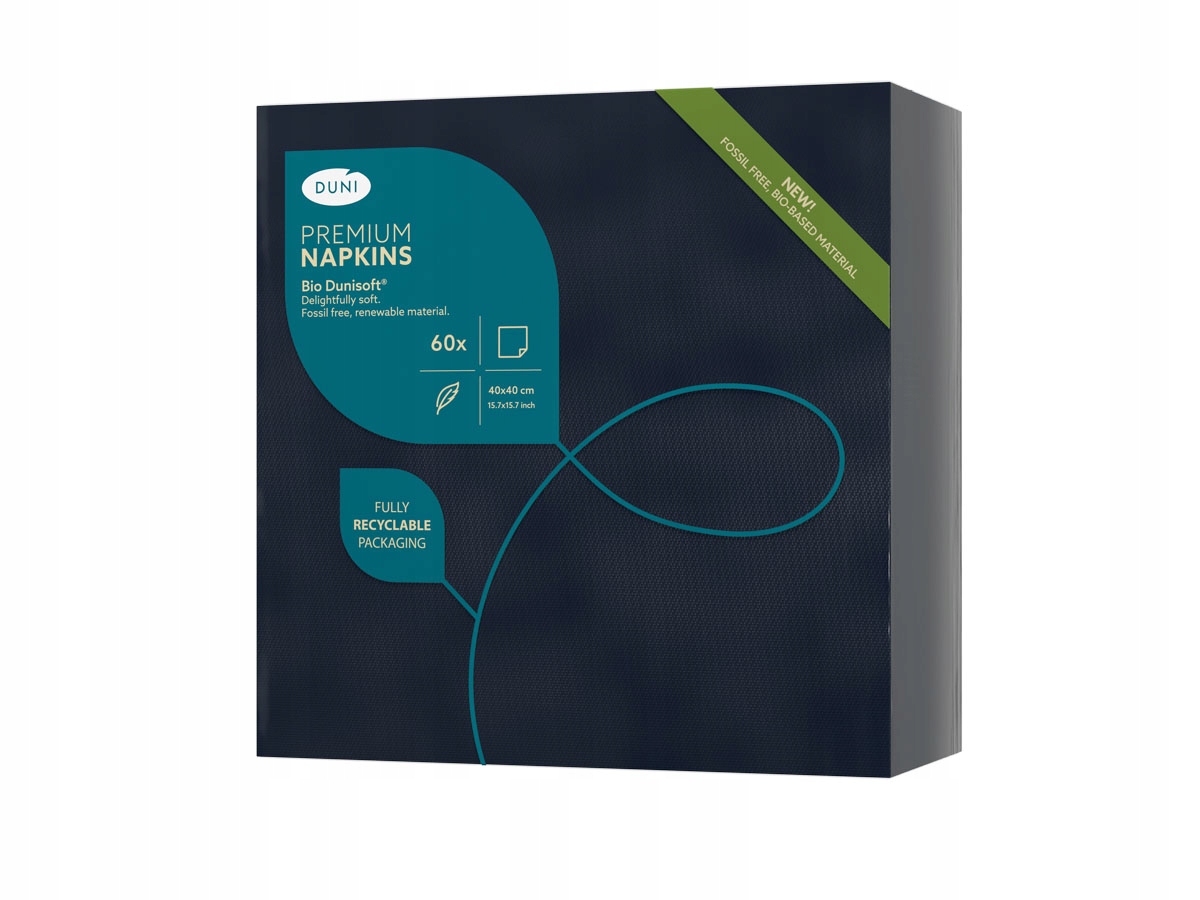 

Serwetki Flizelinowe Duni 40x40 Czarne 60 szt.