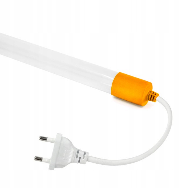 ŚWIETLÓWKA NEON LED 120CM 18W 230V Z PRZEWODEM POMARAŃCZOWA