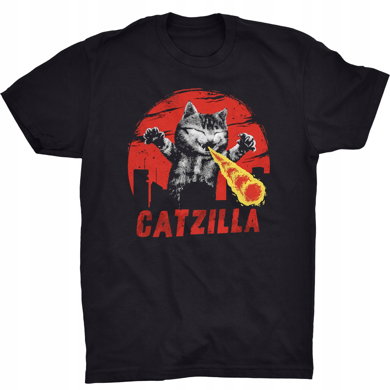 

Catzilla Koszulka Godzilla Cat Kot Kocia Mama Tata