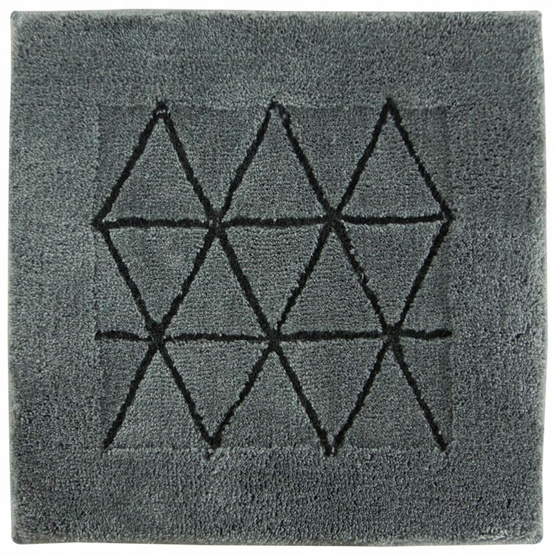 

60x60 cm Miękki Ciemny Szary Dywanik Łazienkowy