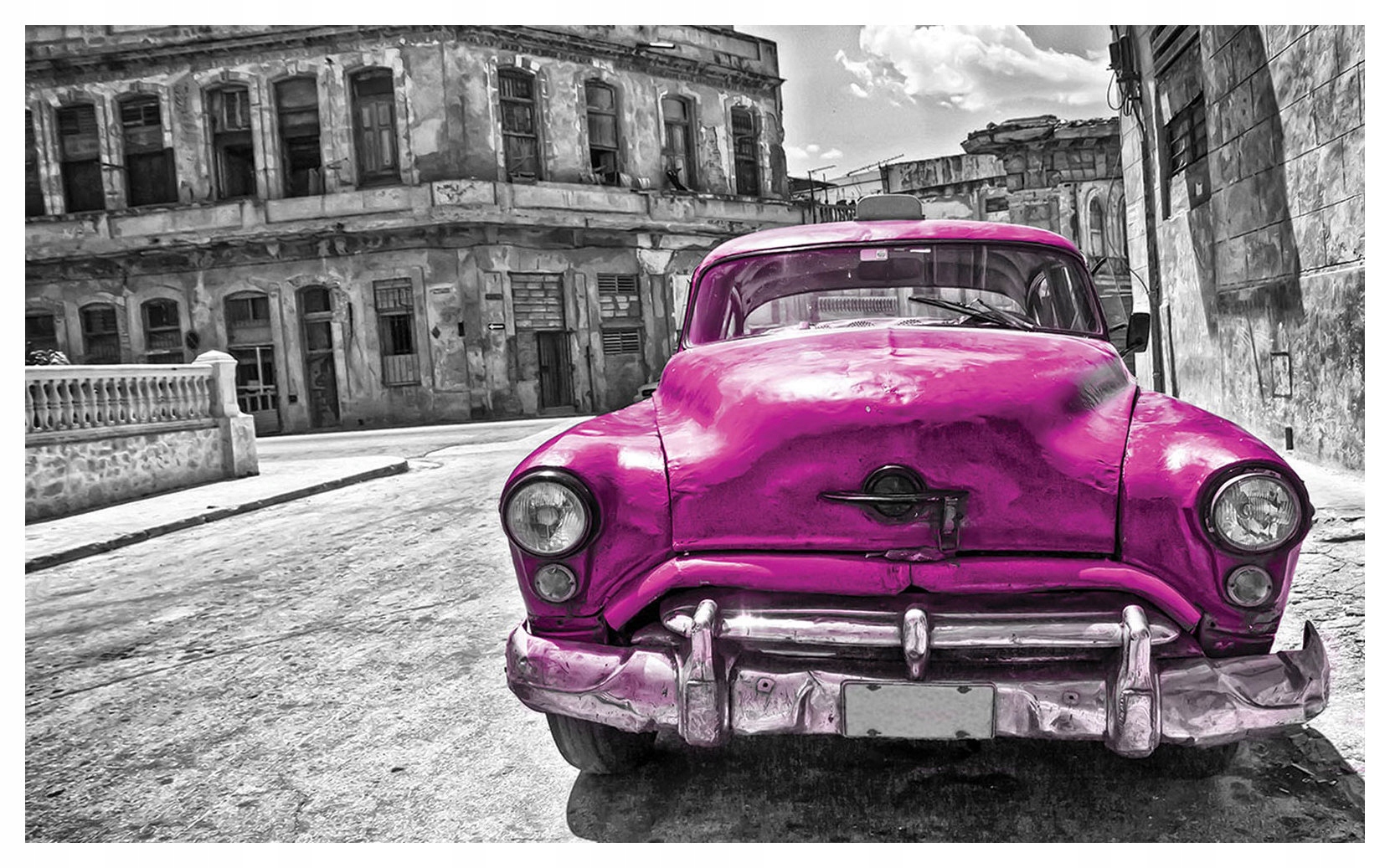 Vliesová fototapeta Vintage Auto Město Retro Elegance 300x210 lepidlo