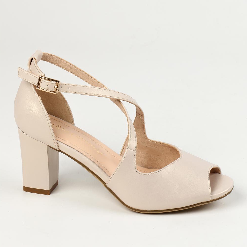 SANDAŁY DAMSKIE SERGIO LEONE SK864 BEŻ PERŁA