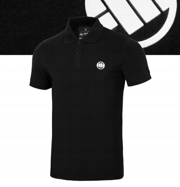 Męska Koszulka Polo Jersey Pitbull Bawełniana Polówka Slim Small Logo 3XL