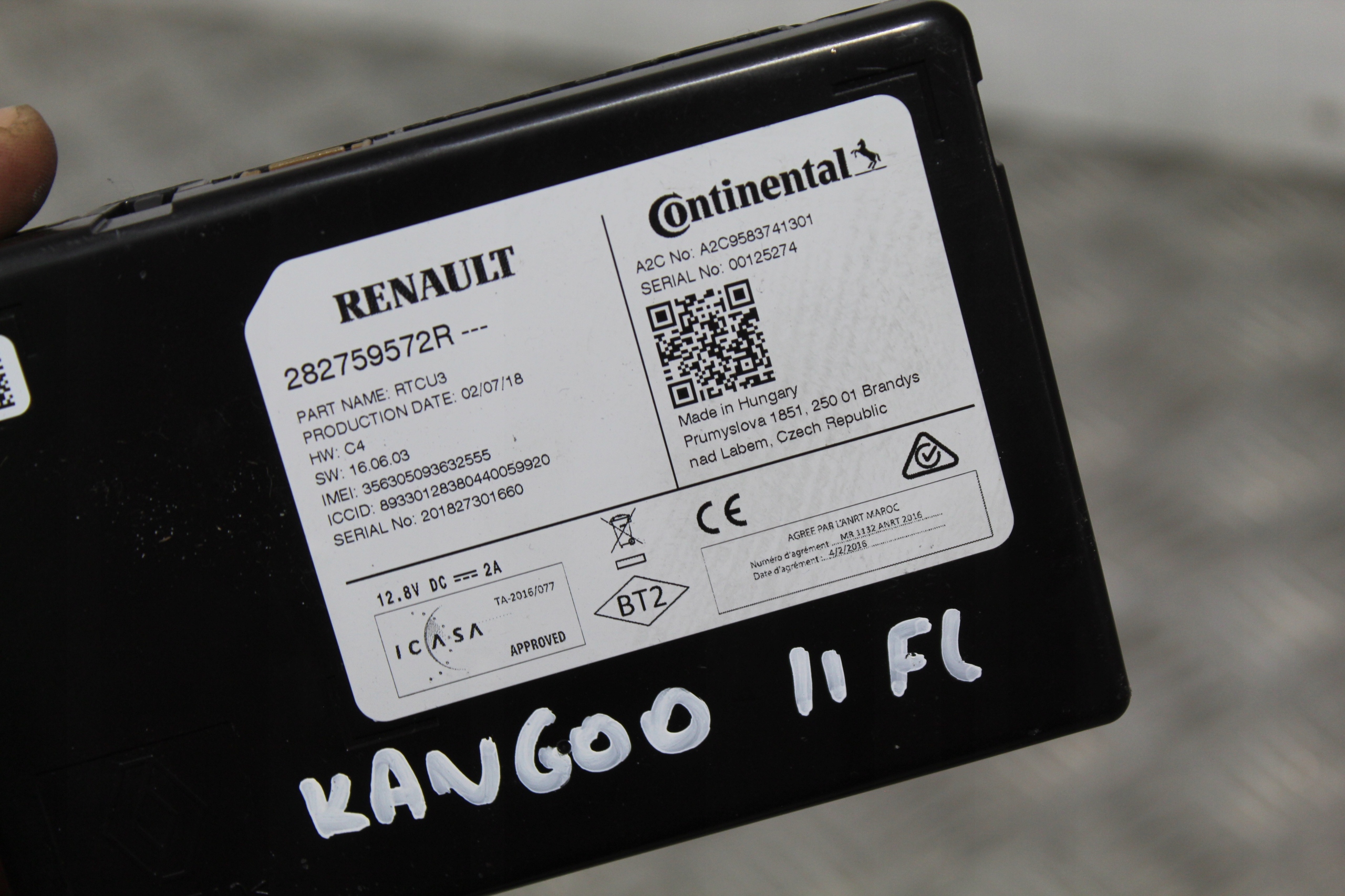 module control unit KANGOO II 2 III 3 LIFT 282759572R