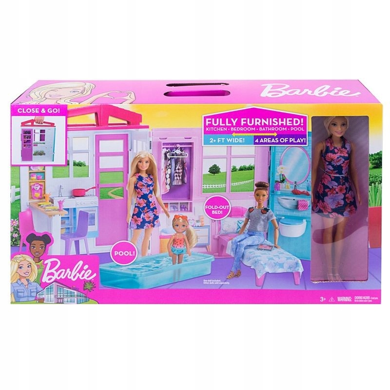 

Barbie Przytulny Domek Dla Lalek Meble Lalka FXG55