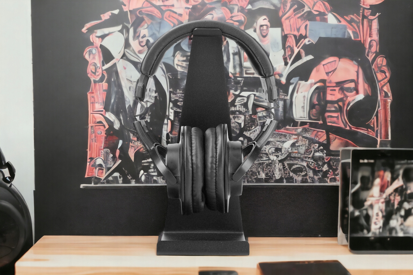 STOJAK NA SŁUCHAWKI uchwyt wieszak na słuchawki nauszne bezprzewodowe Marka Inna