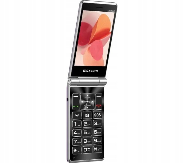 Telefon komórkowy z klapką Maxcom Comfort MM835 3,5" Lte Sos Fioletowy