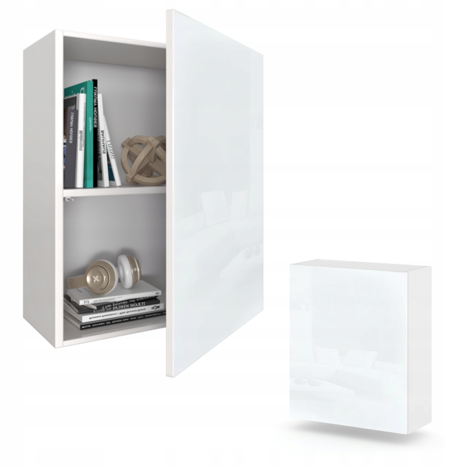 Závěsná skříňka do obývacího pokoje Skříňky do obývacího pokoje Police Karo 60 Bílá