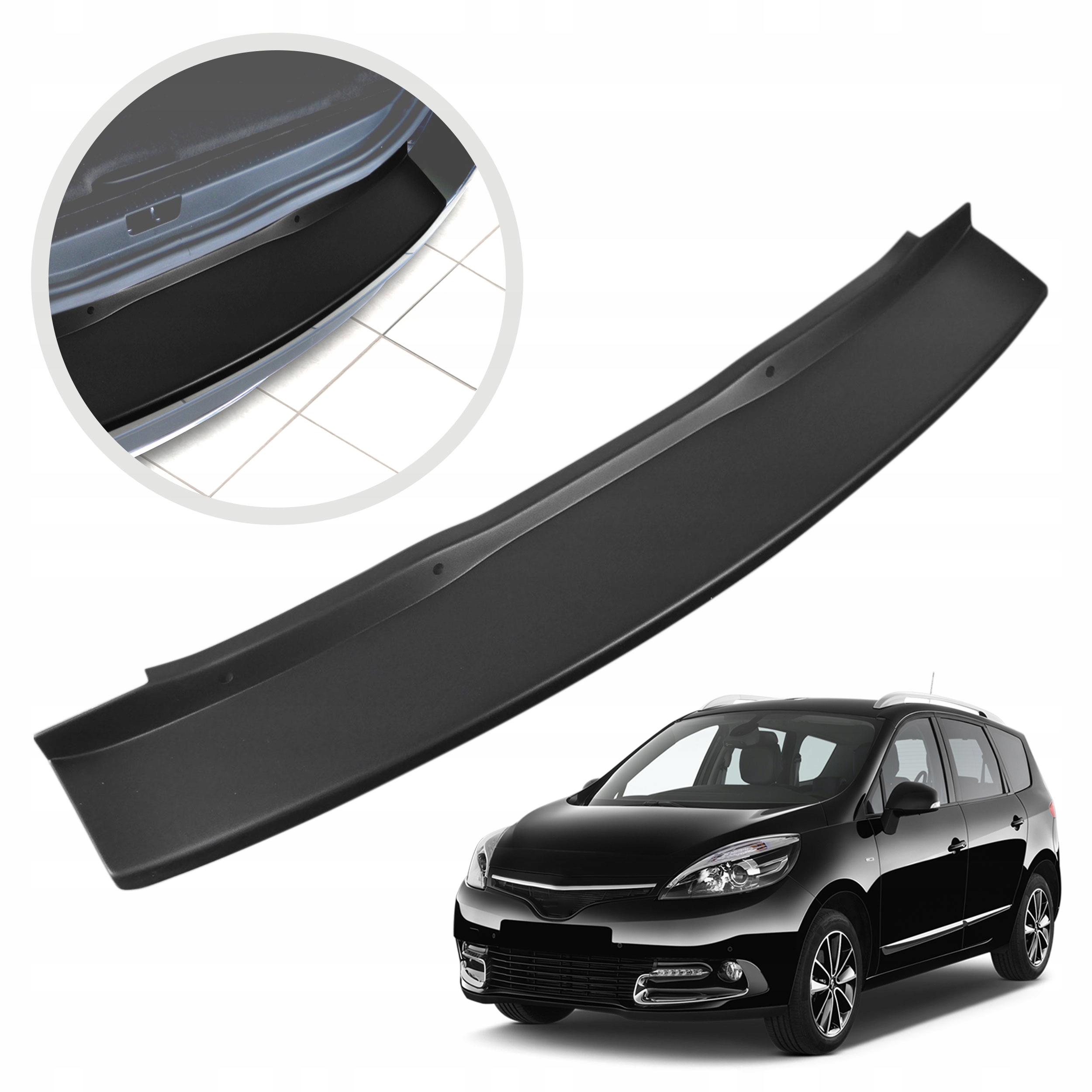 Ochranná lišta na zadný nárazník pre Renault Grand Scenic 2009-2016