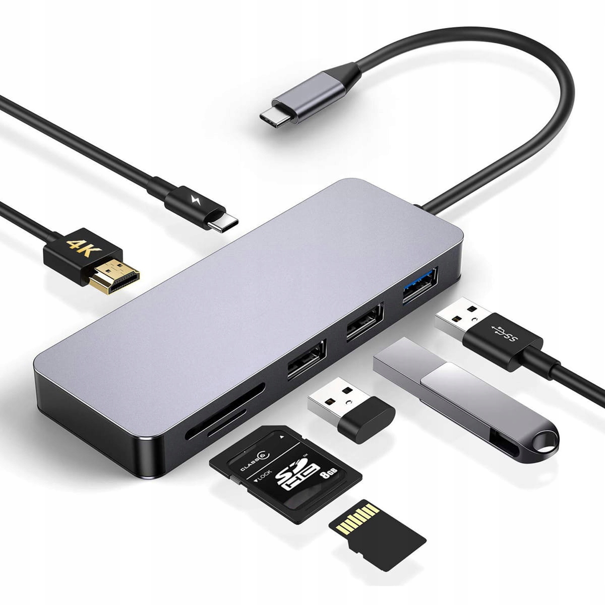Platinet Multimediální Adaptér Docking Station Typu C