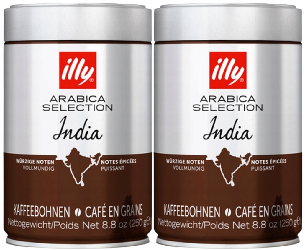 Levně Illy Arabica Selection India káva v plechovce 2x250 g