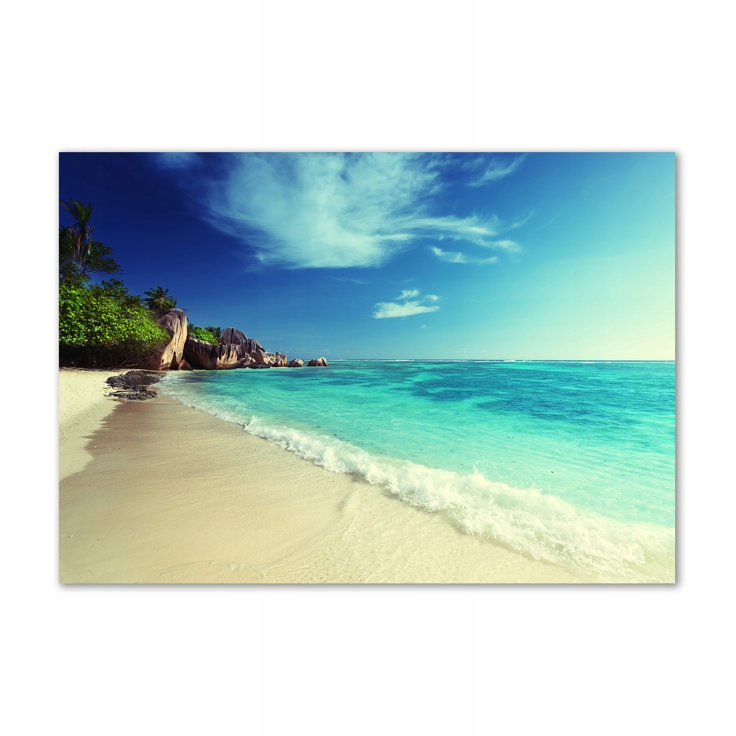 

Foto obraz szkło hartowane Seszele plaża 100x70