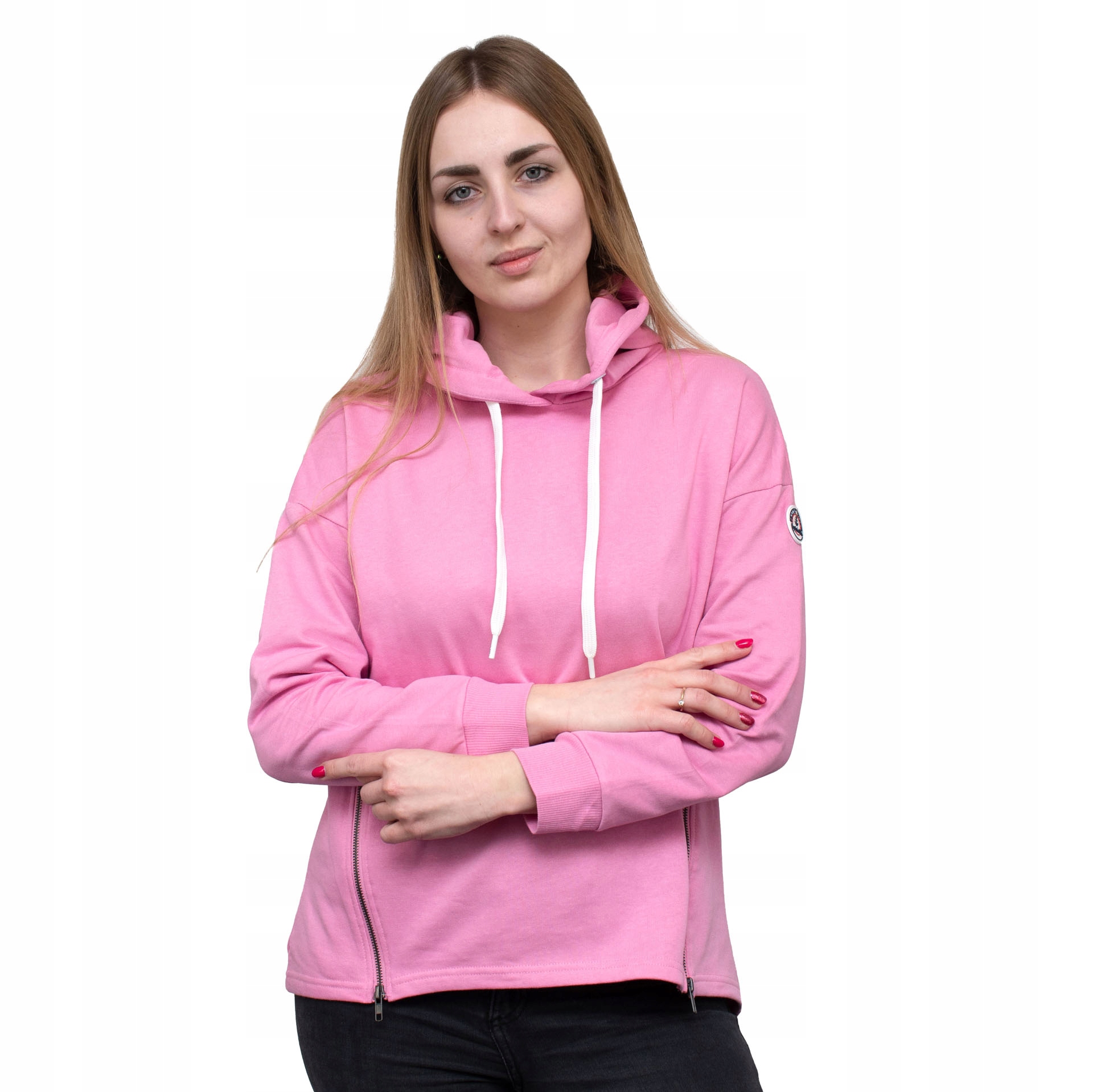 Mikina s kapucí růžová Captain Mike XL