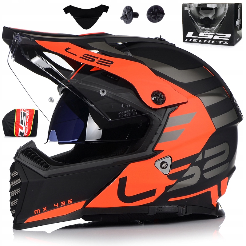 

Kask Motocyklowy LS2 MX436 Cross Quad Atv Enduro