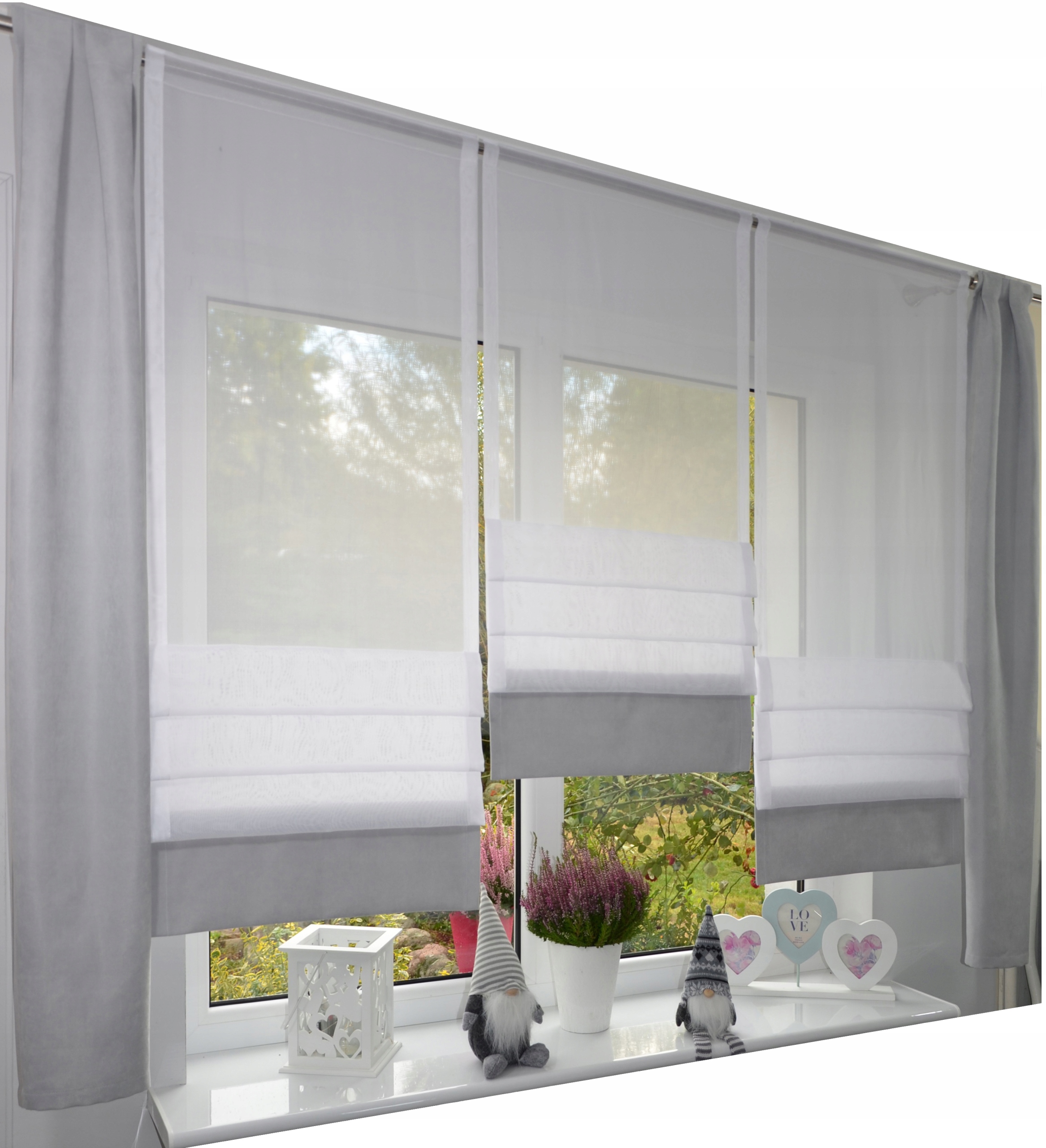 

Komplet firany panel jak roleta rzymska kar.200cm