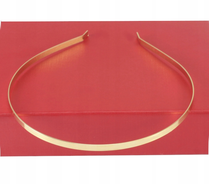 

Opaska Do Włosów Metalowa Złota 5 mm