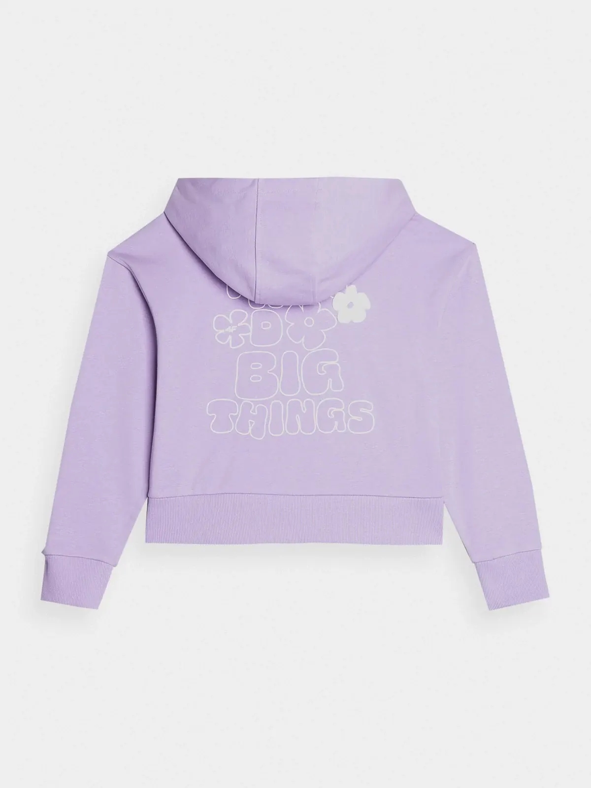 BLUZA DZIEWCZĘCA 4F DRESOWA Z KAPTUREM AW23F645 Bohater brak