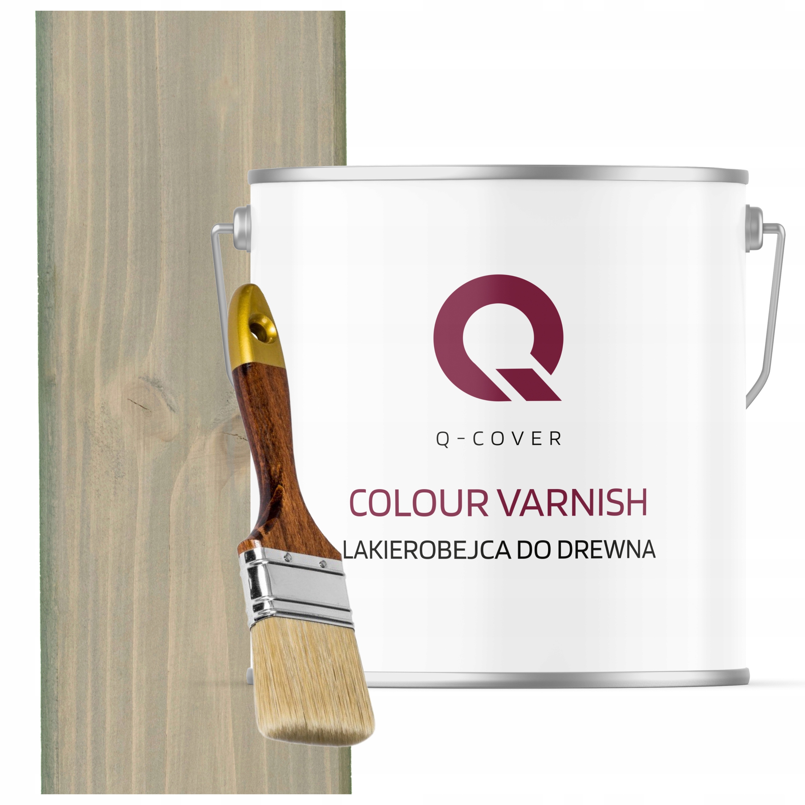 Lakovník Na Dřevěné Prvky Uv 3V1 Šedý Světlý Polomat 5L Dárek