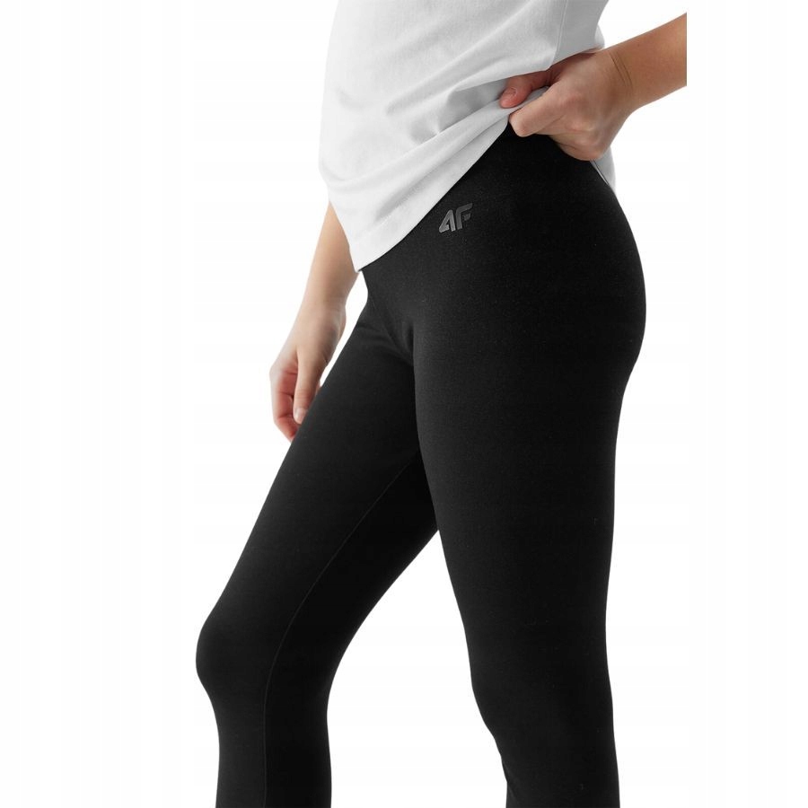 SPODNIE DZIEWCZĘCE 4F DZIECIĘCE LEGGINSY SPORTOWE DRESOWE NA WF Kod producenta 4FJAW23TTROM414-74S