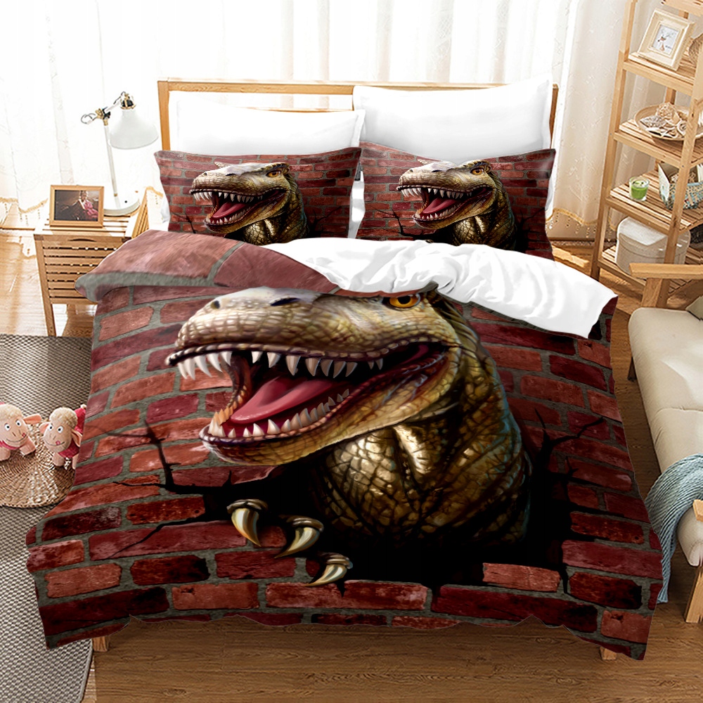 ZESTAW POSZEWEK NA KOŁDRĘ Z WZOREM DINOZAURÓW PREZENT DLA DZIECI Kod producenta zestaw szczotek do detailingu samochodu kmplt