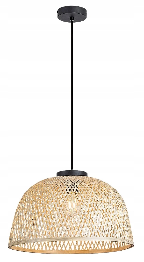 Závesná lampa E27 1x25W čierna farba 72025 Rattan Rabalux