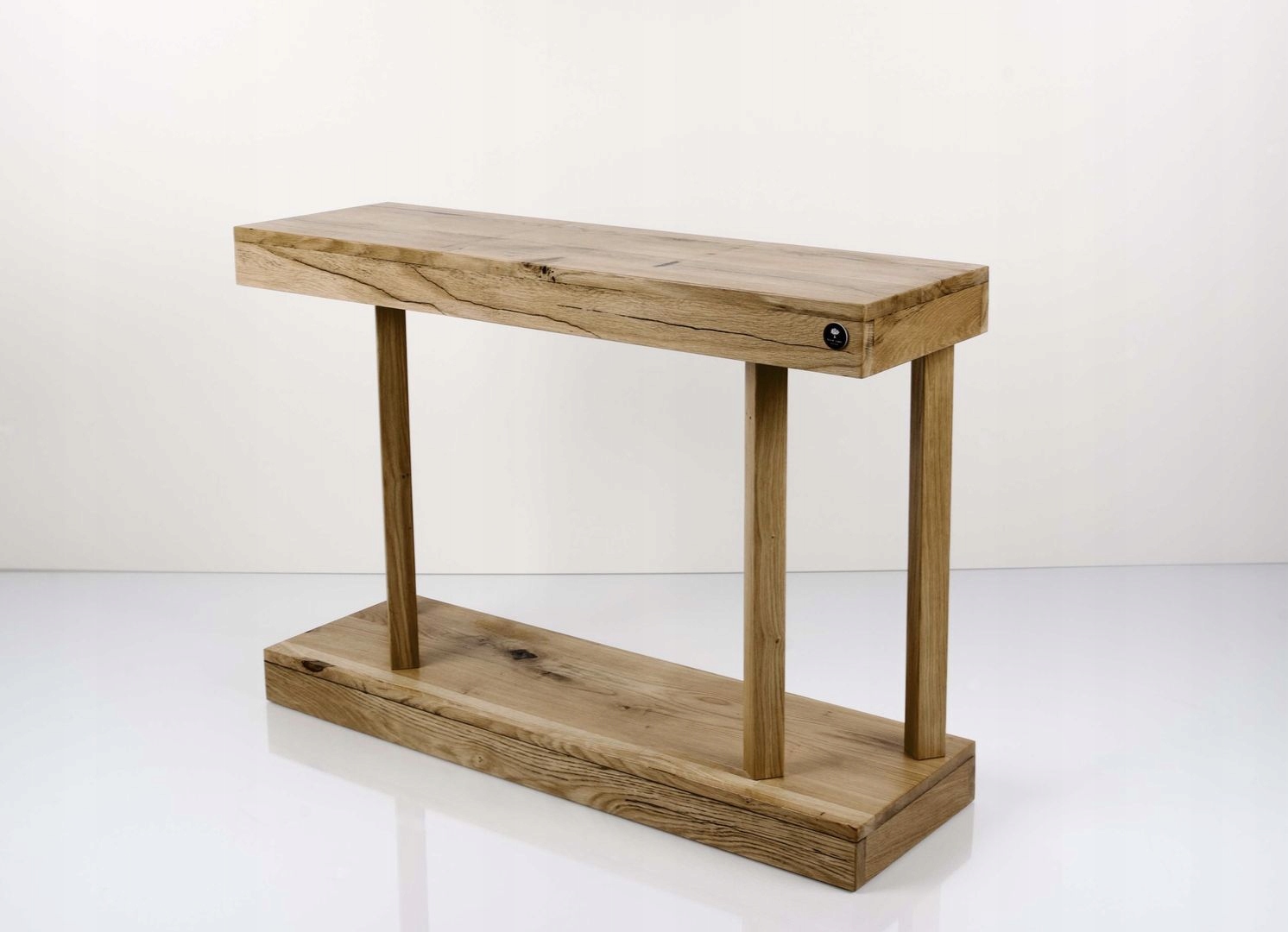 KONSOLA Dębowa Loft DREWNO LITE 160 cm SKD-240 Głębokość mebla 30 cm