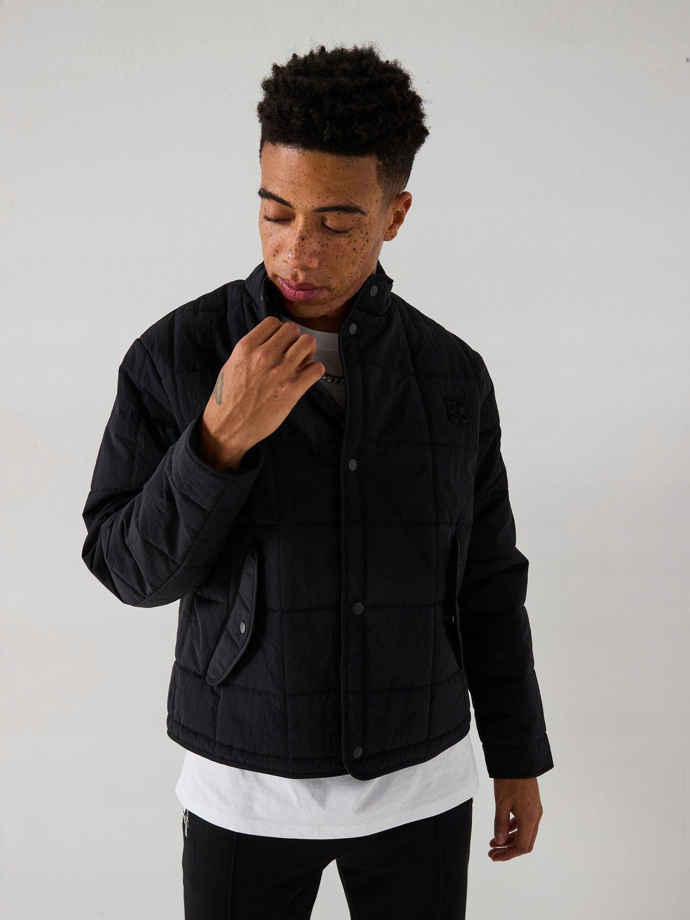 Hugo Czarna Pikowana Kurtka (L)