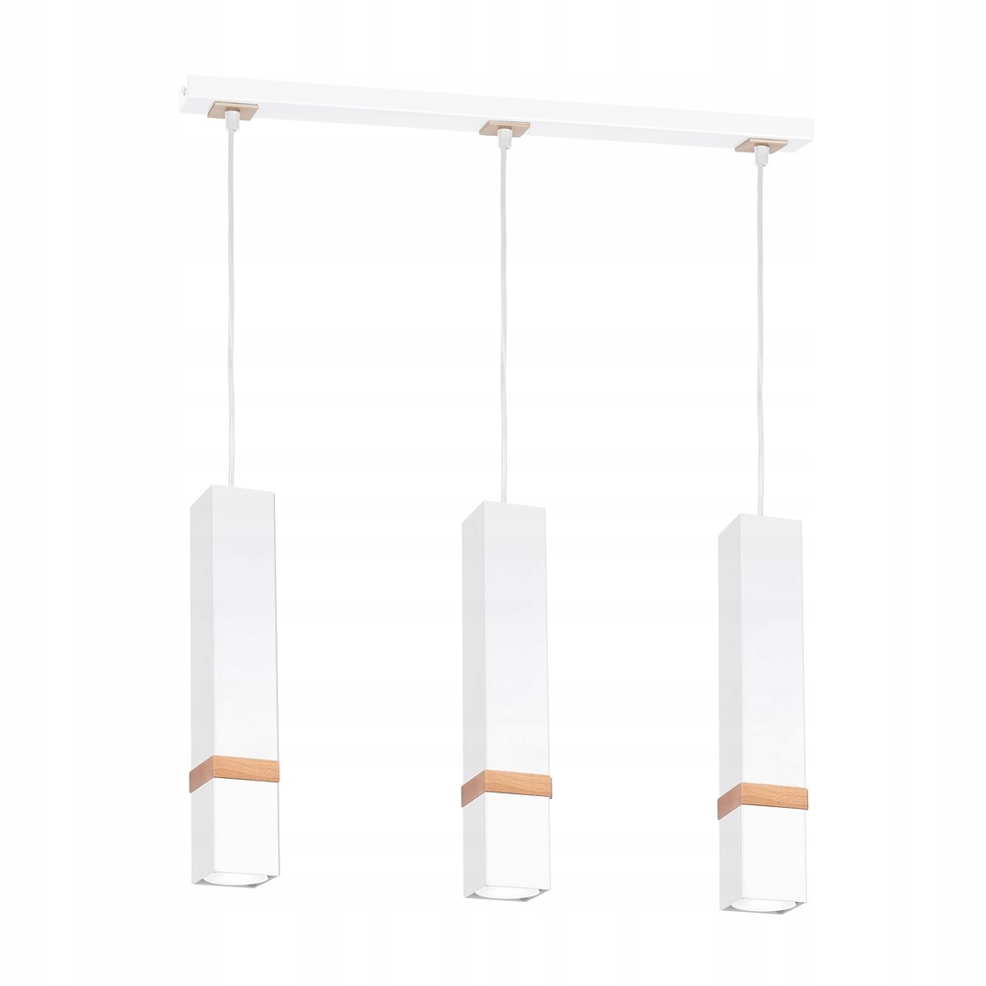 Závesná lampa biela 3xGU10 Vidar Eko-light