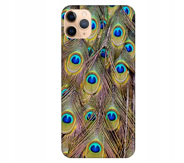 

Etui pokrowiec do iPhone 11 Pro Max Pawie pióra