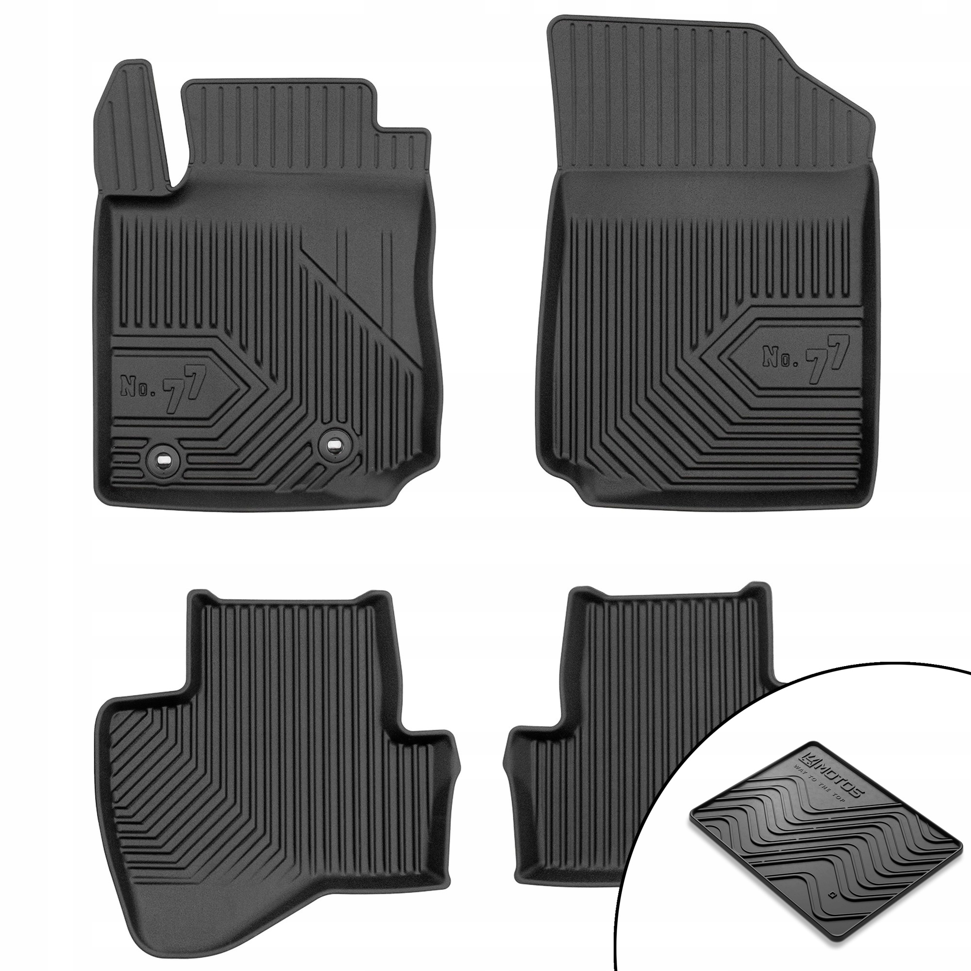 Dywaniki gumowe No.77 Toyota Aygo II 2014-2022 Hatchback mata