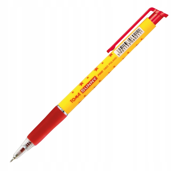 

Długopis gwiazdka sunny klikany czerwony TO-050