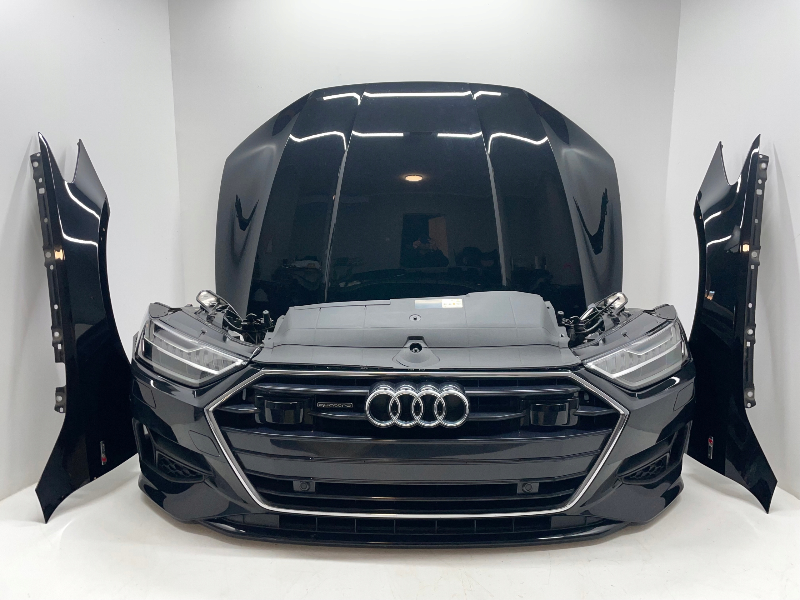 Audi A7 C8 4K S-LINE PRZÓD KOMPLETNY MASKA ZDERZAK PAS LAMPY BŁOTNIKI LZ9Y