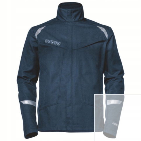 uvex suXXeed wielofunkcyjna kurtka robocza niebieska Trudnopalna R.3XL