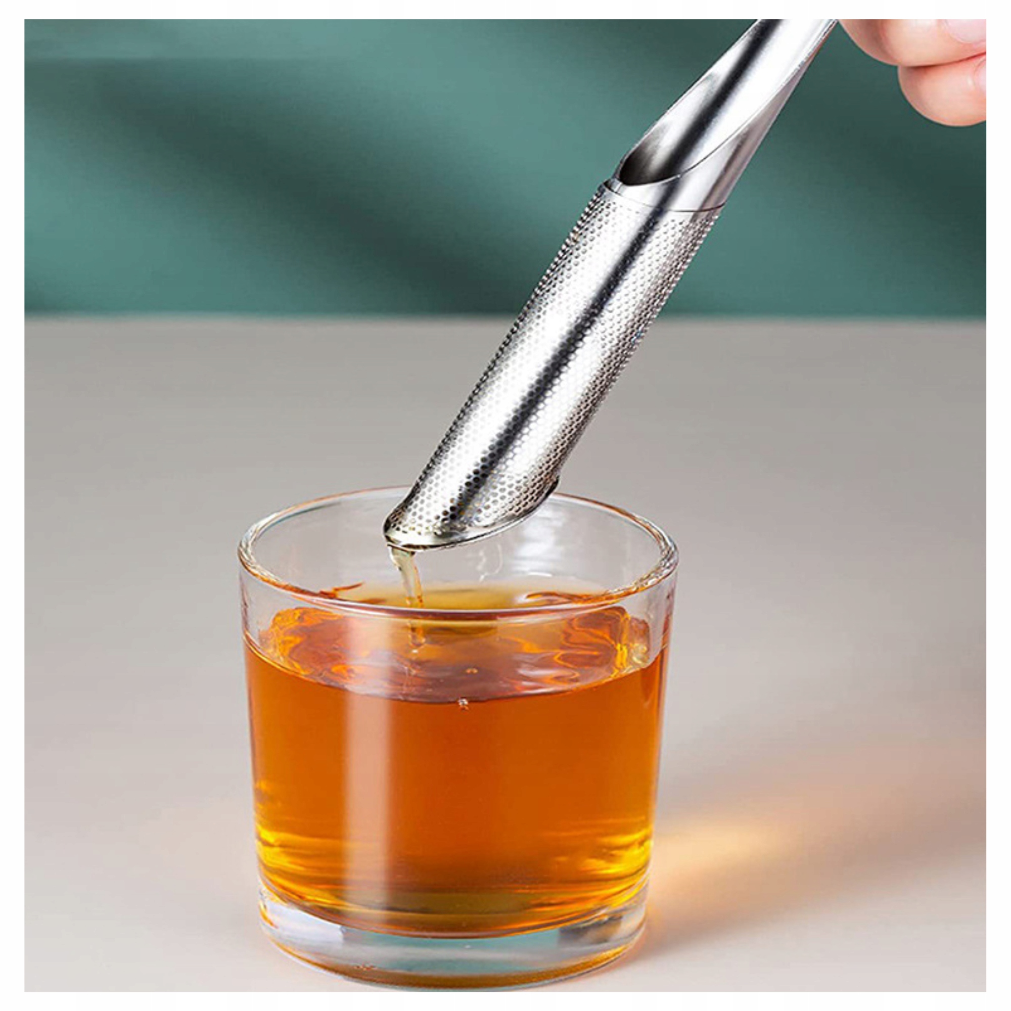 Zaparzacz Sitko do parzenia kawy herbaty ziół STAL Kolor chrom