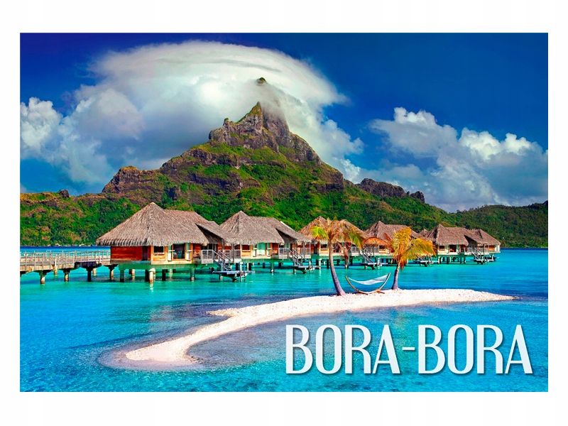 

Bora-bora Polinezja Ocean Magnes na lodówkę