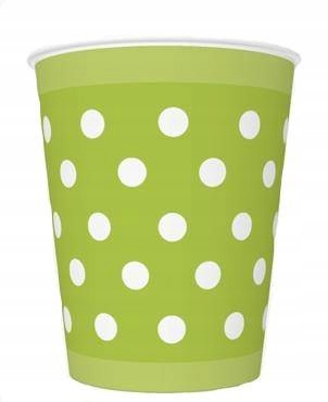 

Kubeczki Zielone Kropki Urodziny Piknik 250 ML