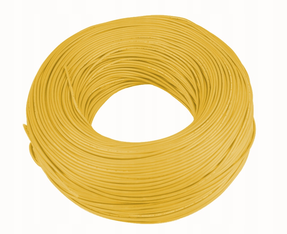 PRZEWÓD SILIKONOWY KOLOR ŻÓŁTY 1x0,5mm 20AWG