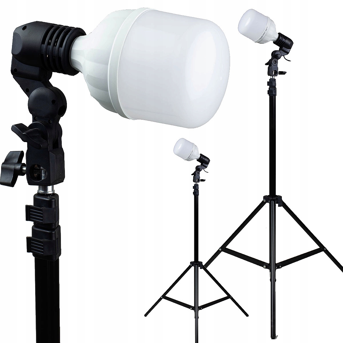 Fotolampa Komplet 2x Led žárovka 2x stativ