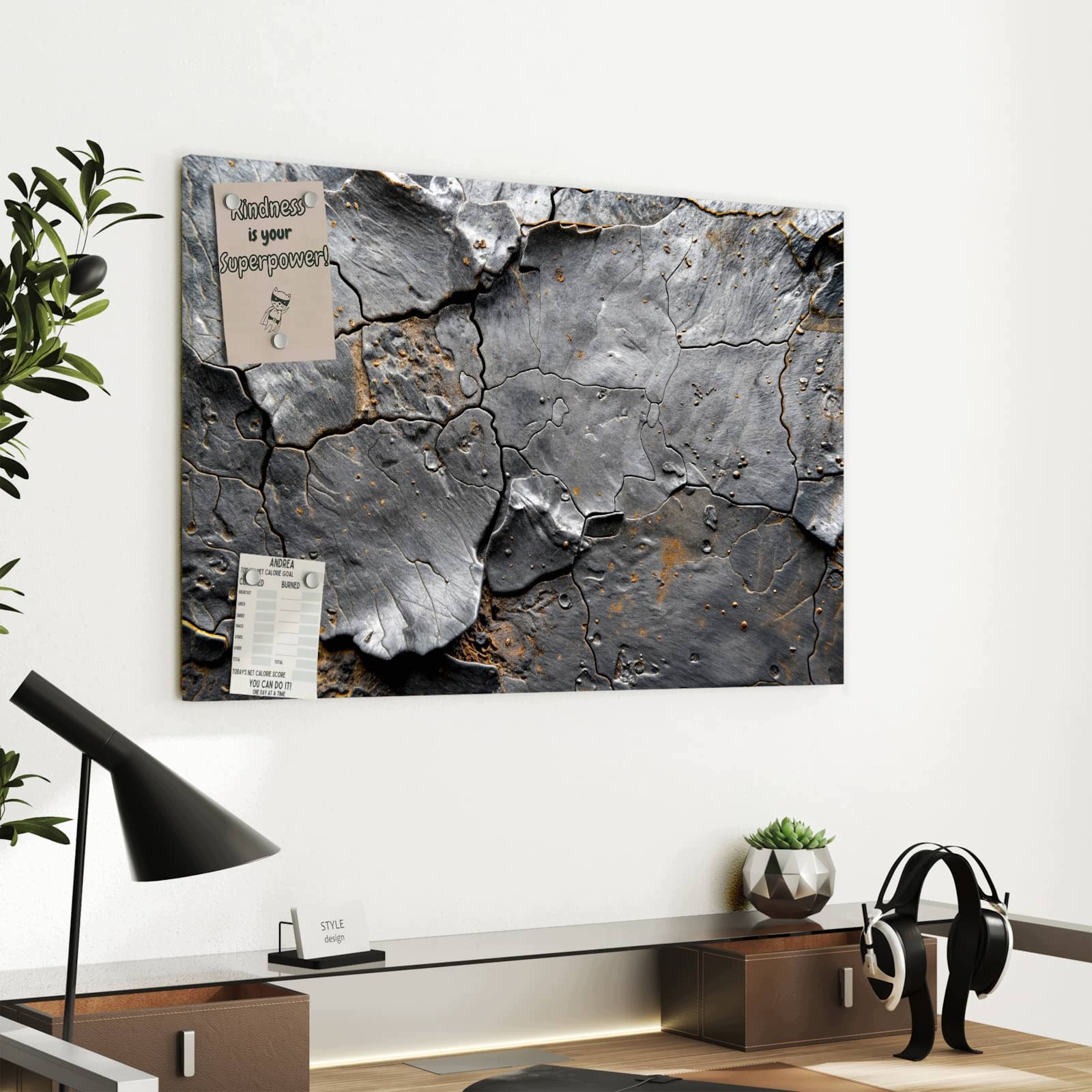 Magnetická tabule Zvětralé Skala 60 × 40 cm