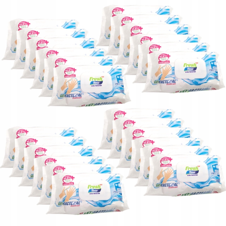 

Chusteczki Dezynfekcja Rąk Powierzchni 102 szt x24