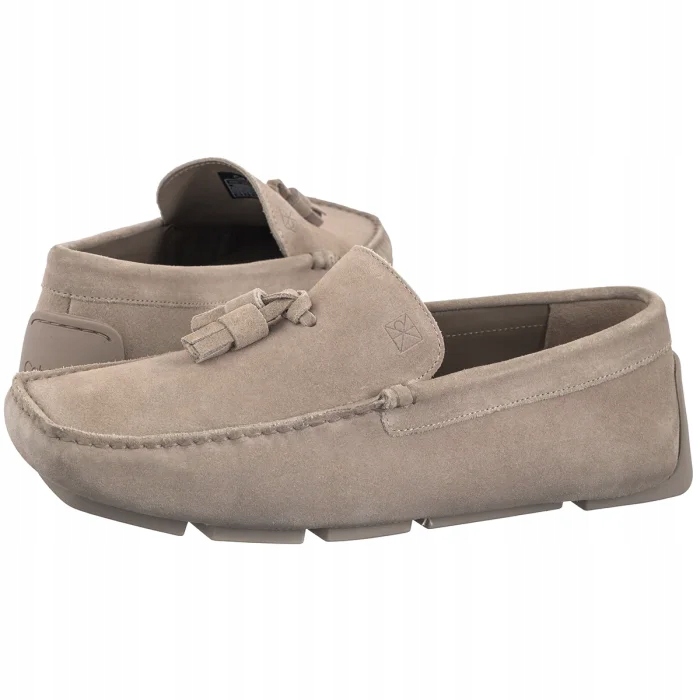 Mokasínové boty Calvin Klein Driver Tassels Su Desert HM0HM02028 Béžová