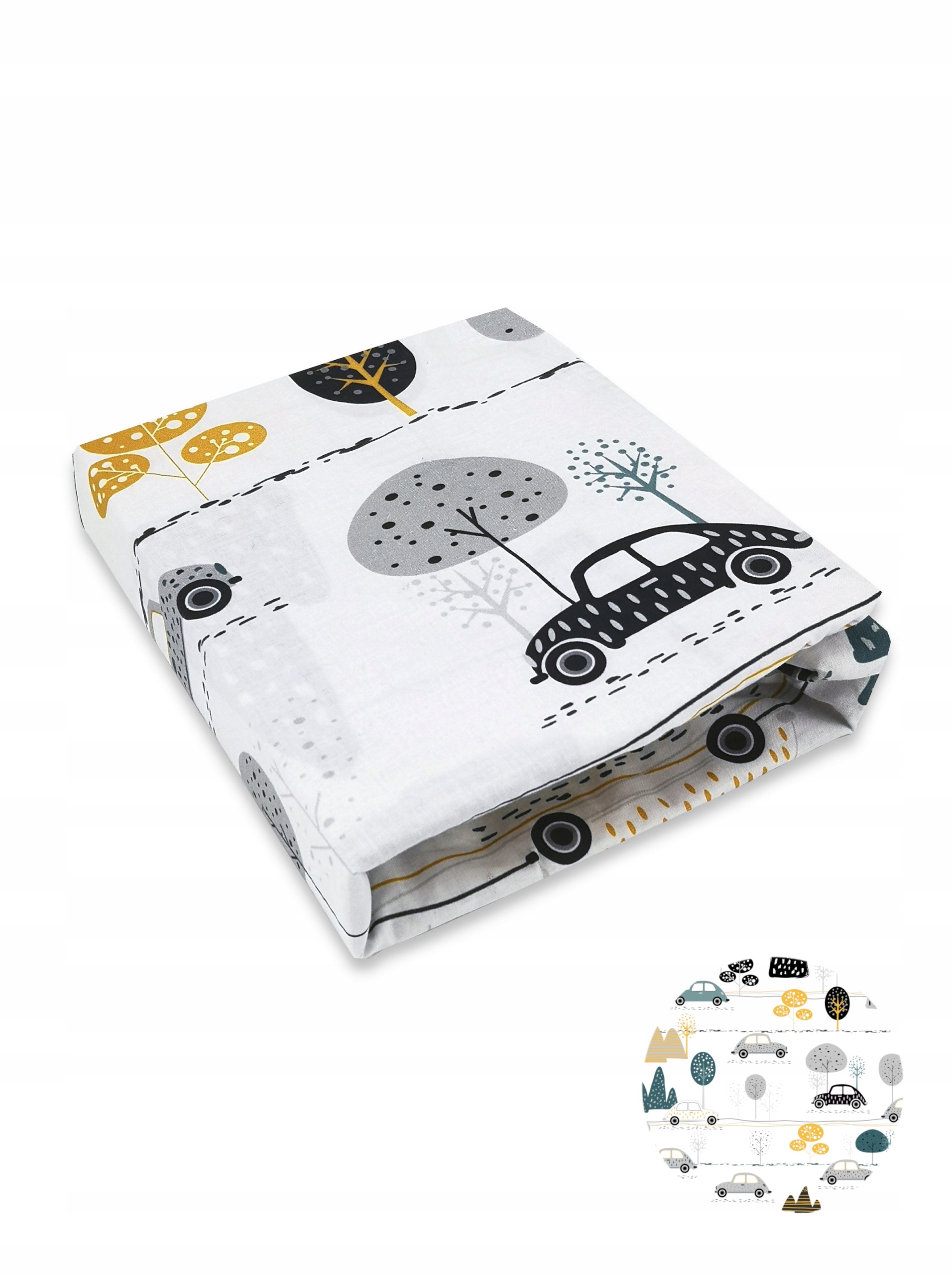 

Prześcieradło bawełniane z gumką 120x60 Podróż