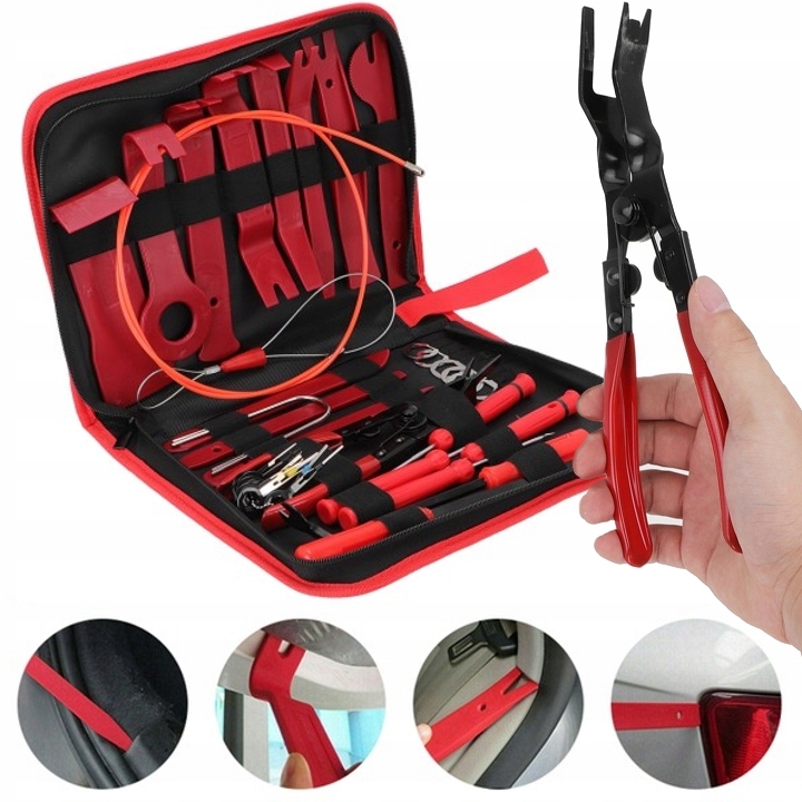 Zestaw ściągacze DO DEMONTAŻU USUWANIA TAPICERKI spinek radia ściągacze XL EAN (GTIN) 5905679870525