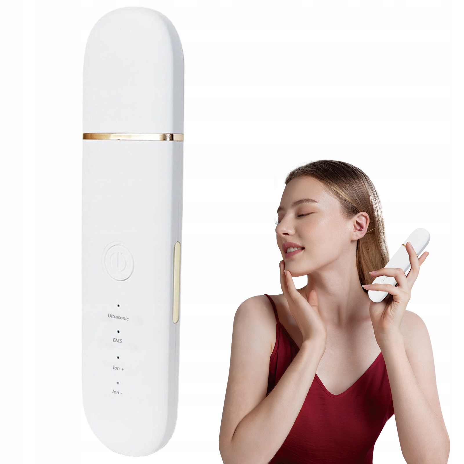 Kavitační Peeling 4V1 Qure Bezdrátový Sonoforeza Iontoforéza 1.5W Bílý